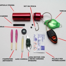 MICRO KIT “EMERGENZA” IN CAPSULA PORTACHIAVI